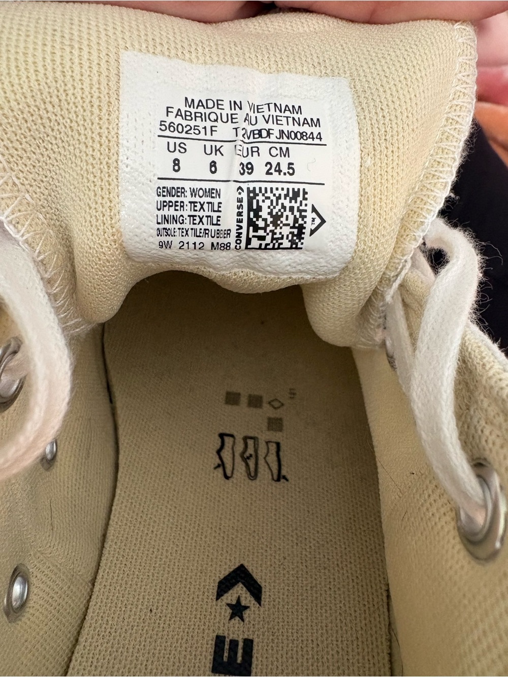 Converse Women's Low-Top Canvas Sneakers in Beige